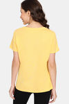 Rosaline Mystic Town Knit Cotton Top (Pack of 2) - Purple Yellow — thumbnail 4